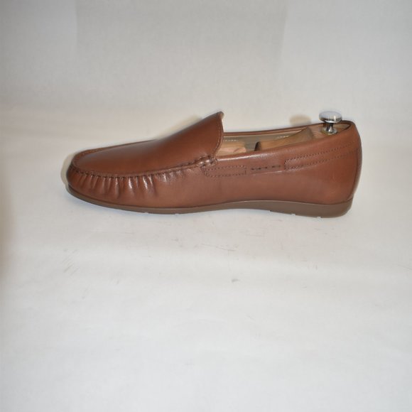 Men\'s MEPHISTO \'Algoras\' Slip-On Leather Moc Toe Brown Loafers Size 10 main image 8